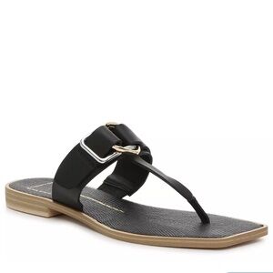 Dolce Vita Ilene sandals black square toe women’s 9.5 buckle EUC